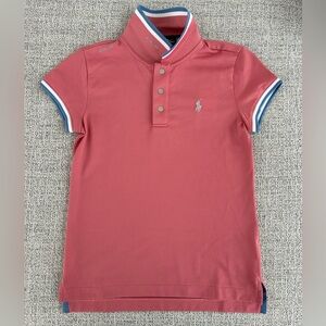 Polo Ralph Lauren RLX Girls Medium (8-10) Pink Short Sleeve Polo Shirt